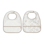 Jollein Slabbetjes Waterproof 2-pack - Bloemenprint Dromen