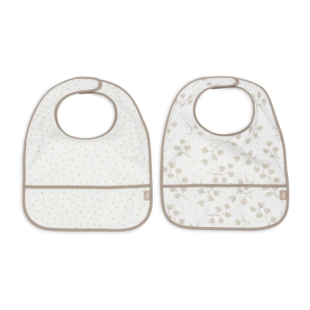 Jollein Slabbetjes Waterproof 2-pack - Bloemenprint Dromen