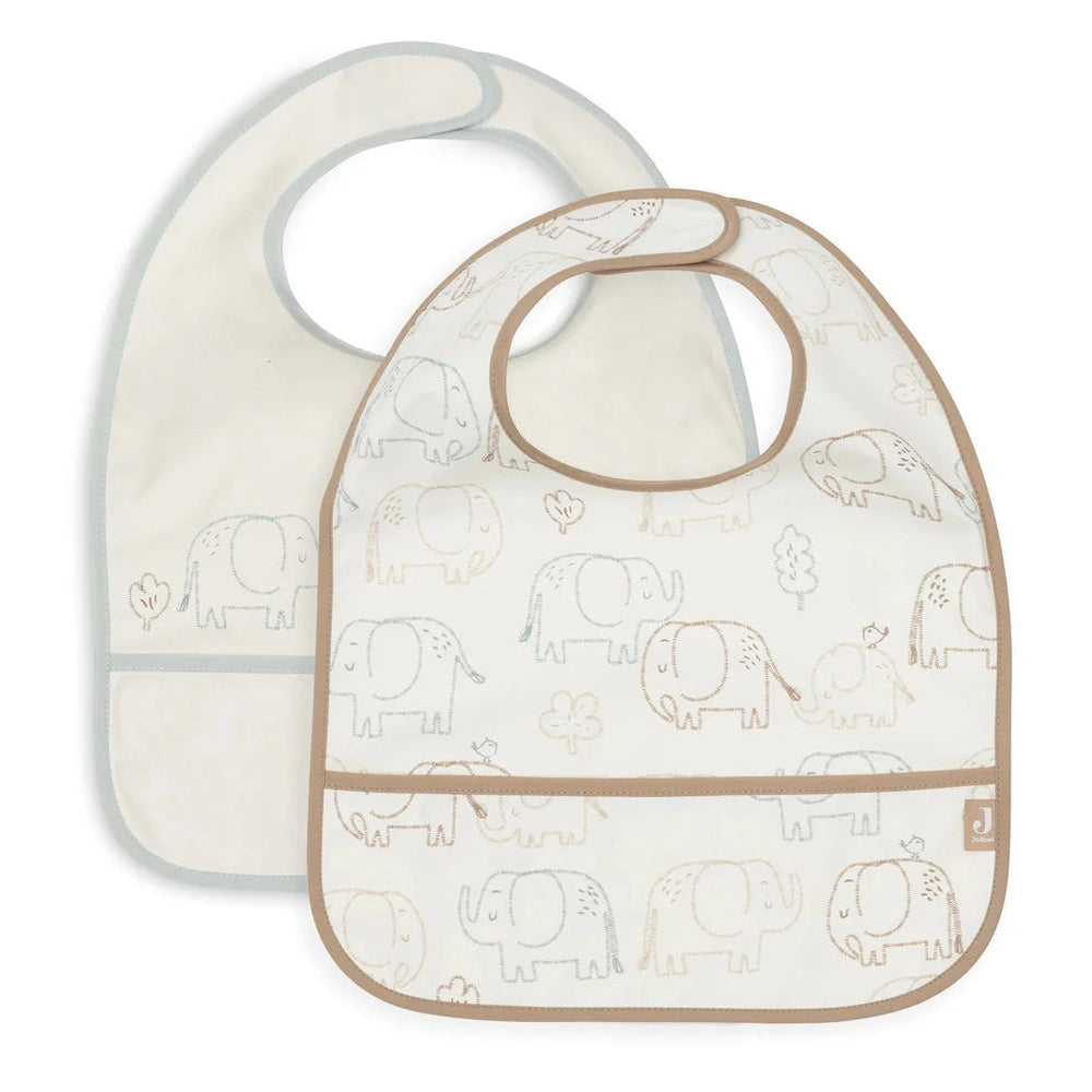 Jollein Slab Waterproof - Elephant Tales - 2 Stuks