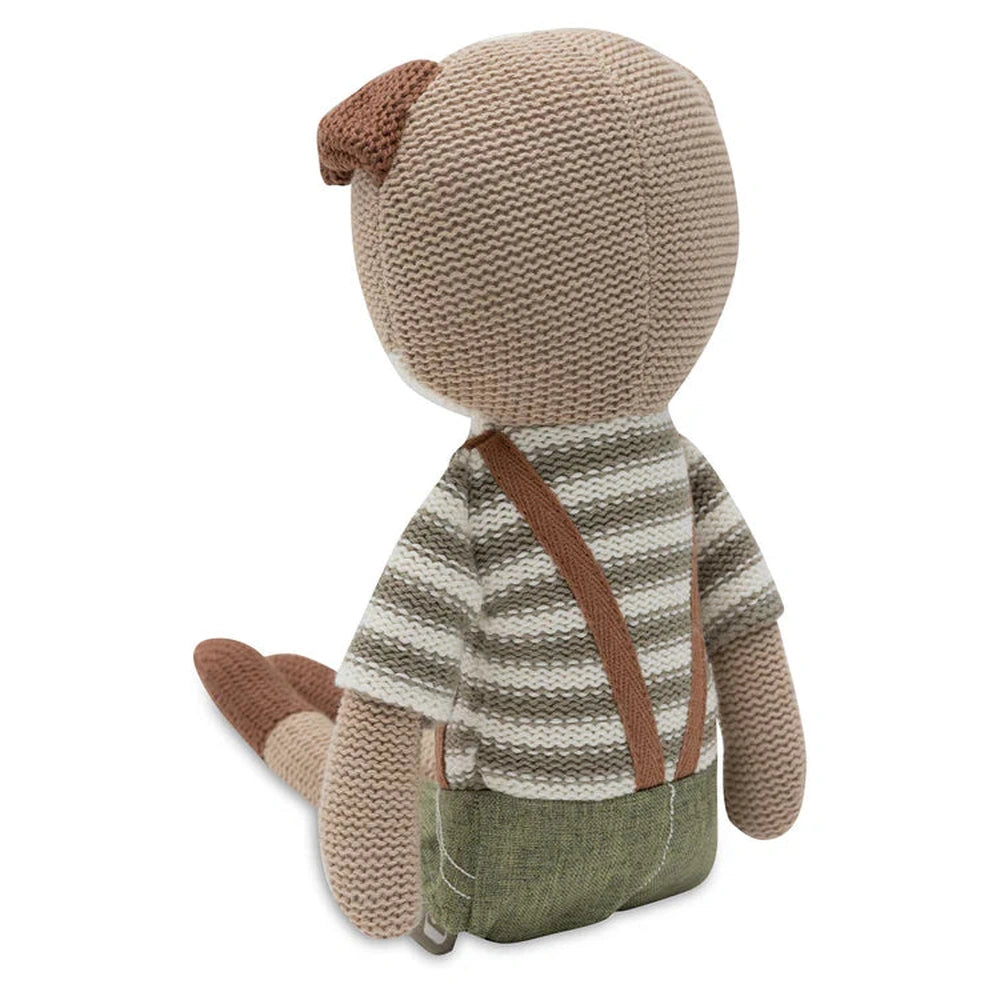 Jollein 037-001-67074 - Peluche Bowie, Il Topolino Beige Di 32 Cm, Tenero Compagno Per Neonati E Bambini