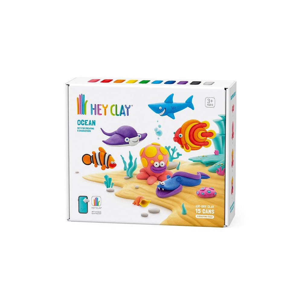 Hey Clay Zelfhardende Klei Ocean - 15 potjes