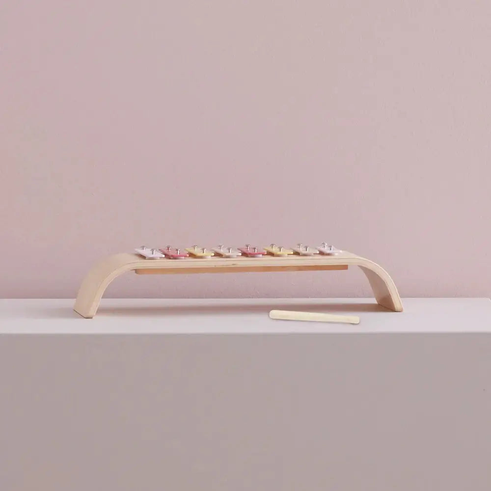 Kid's Concept Houten Xylofoon - Pink Multi | Houten speelgoed