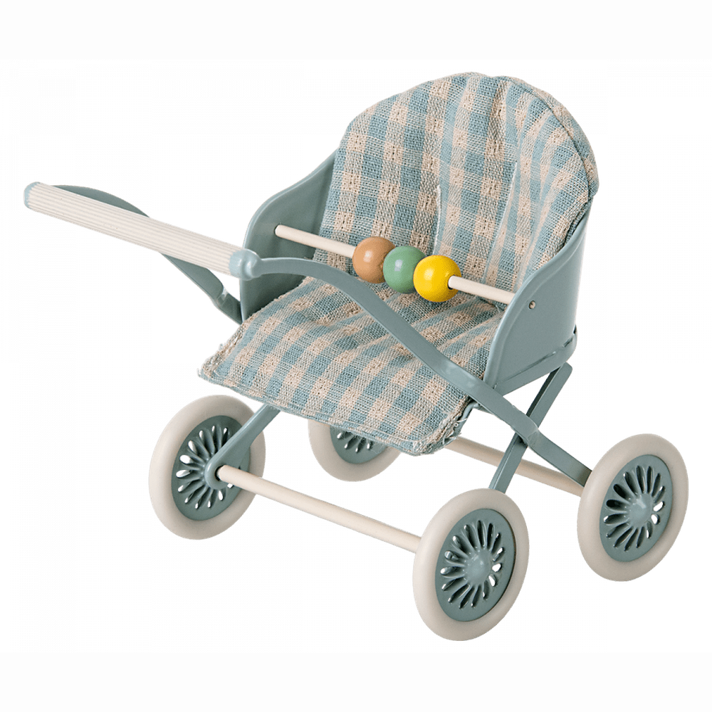 Maileg Kinderwagen - Baby Muis - Mint