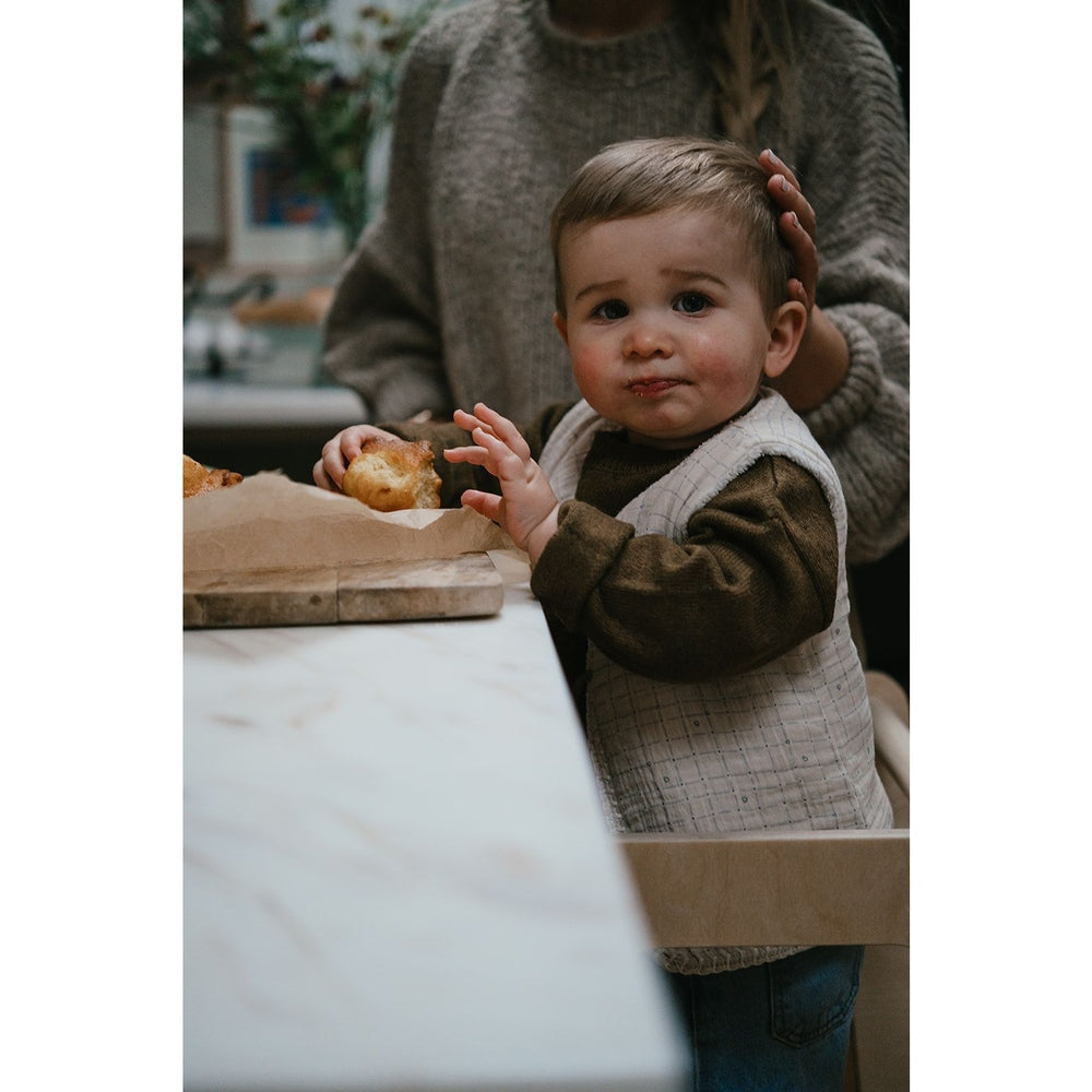 Koeka Baby Gilet Reversible Lind - Warm White