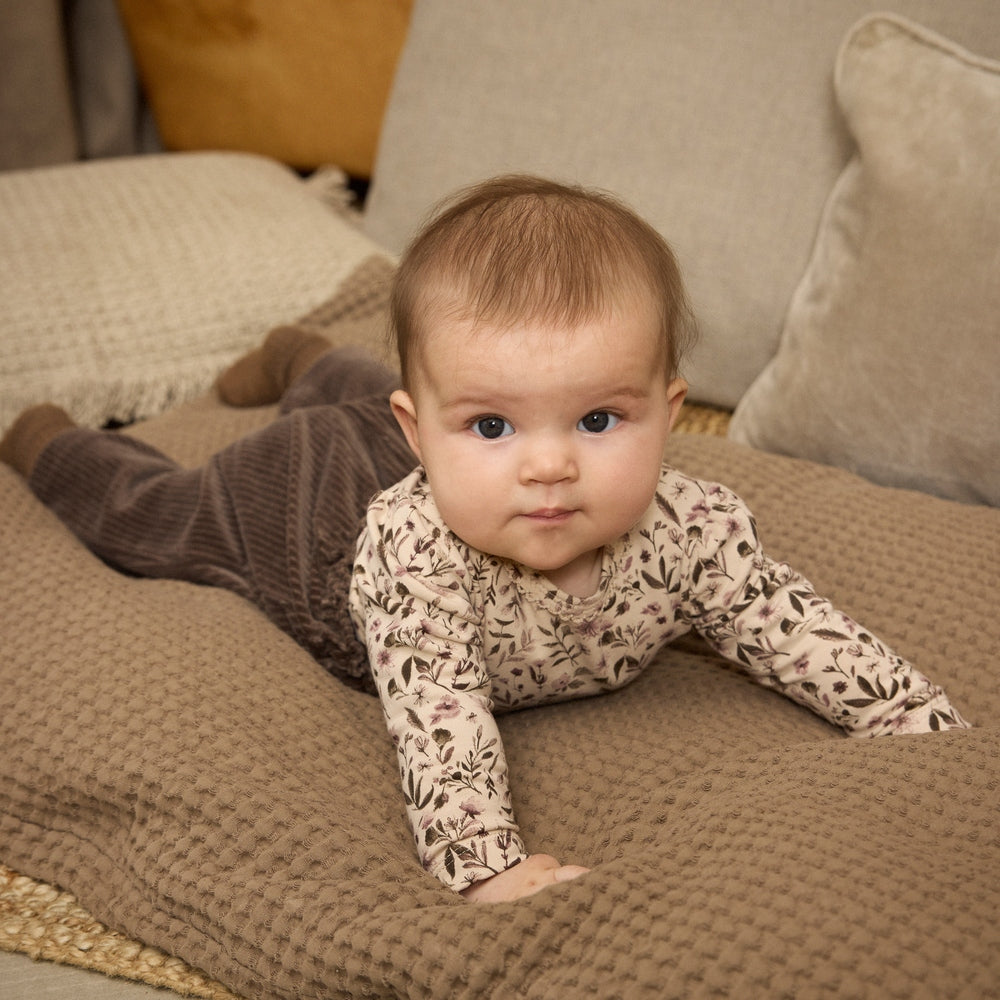 Minymo Romper Met Lange Mouwen - Flowers