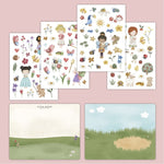 Little Dutch Raamstickers - Rosa & Friends