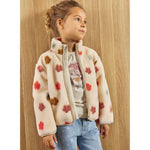 Minymo Fleece Jas - Flowers