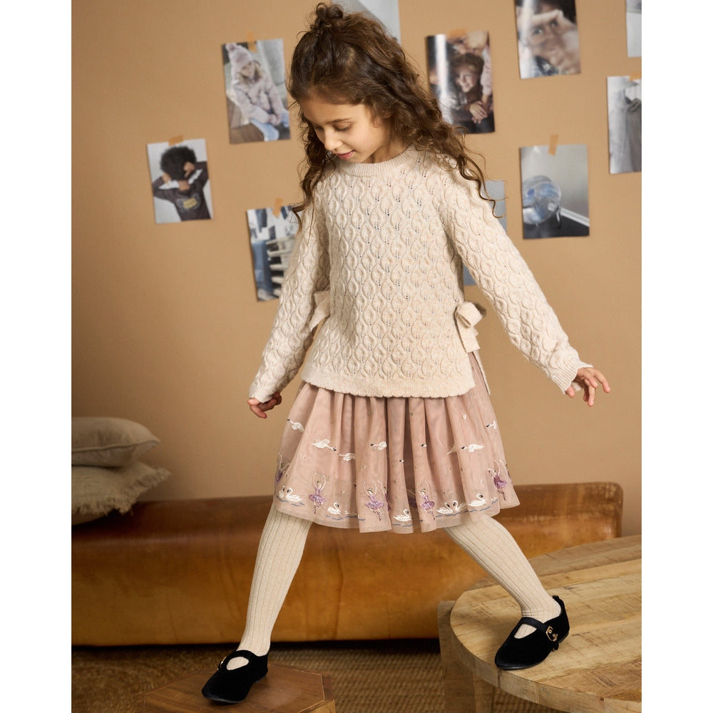 Minymo Gebreide Pullover- Smoke Gray