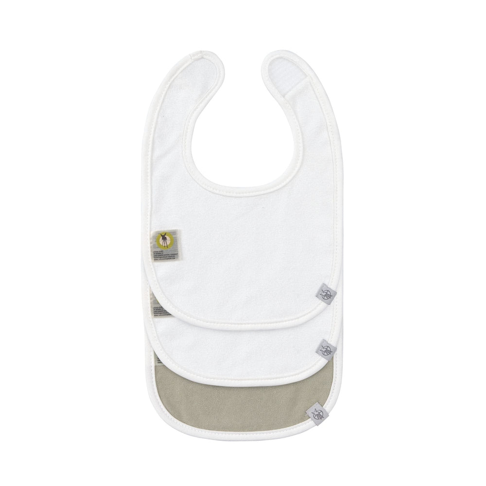 Lässig Set van 3 Slabbetjes Newborn - Happy Fruits, light kaki