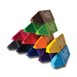 Ooly Vrolijke Jumbo Driehoekskrijtjes | Set Van 12