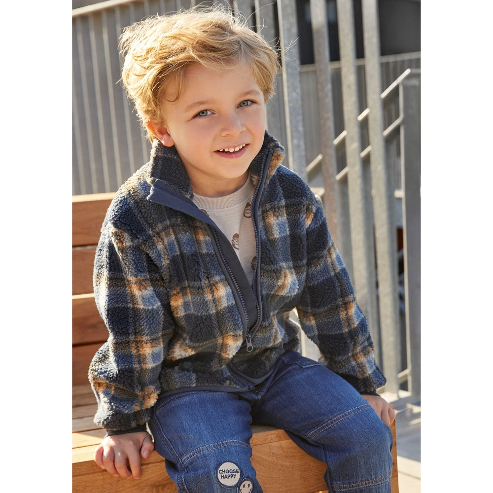 Minymo Fleece Jas - Ruiten