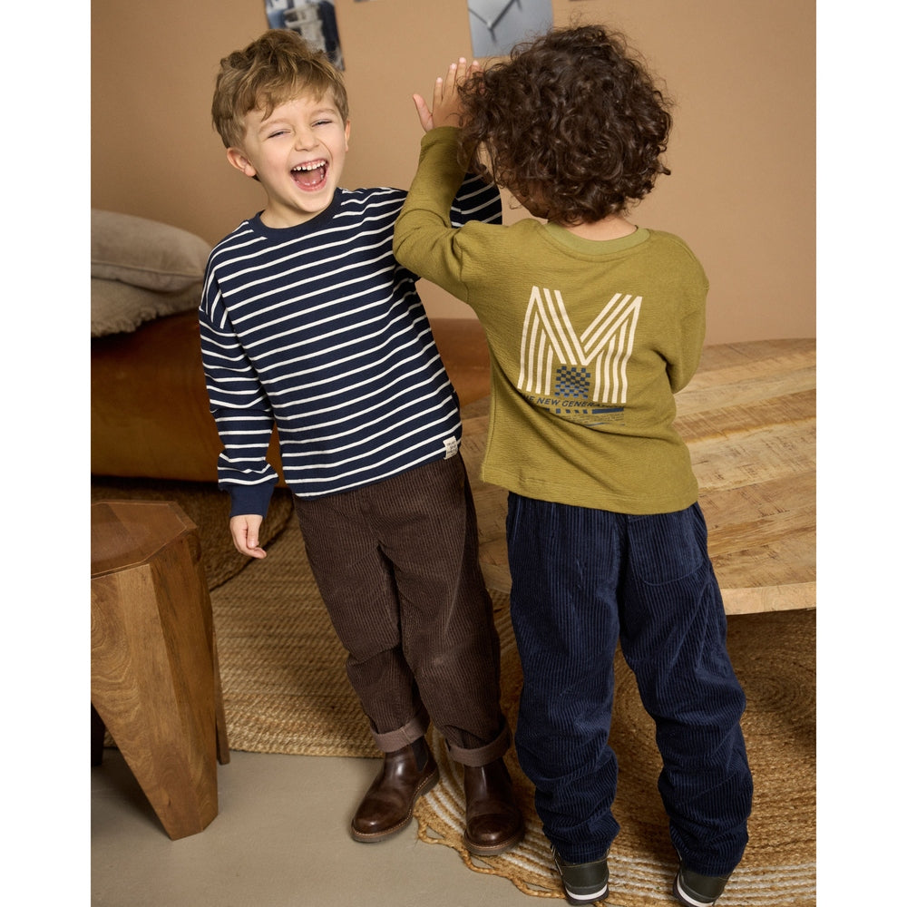 Minymo Velours Broek - Chocolate Chip