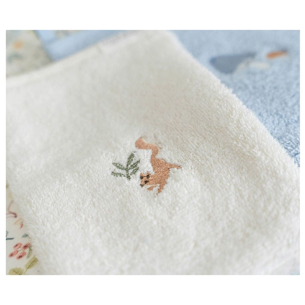 Little Dutch Washandjes Set Blauw/Soft White