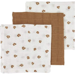 Meyco 3 Hydrofiele Monddoeken / Tetradoeken In Katoen 30X30 - Mini Panther Toffee