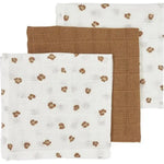 Meyco 3 Hydrofiele Monddoeken / Tetradoeken In Katoen 30X30 - Mini Panther Toffee