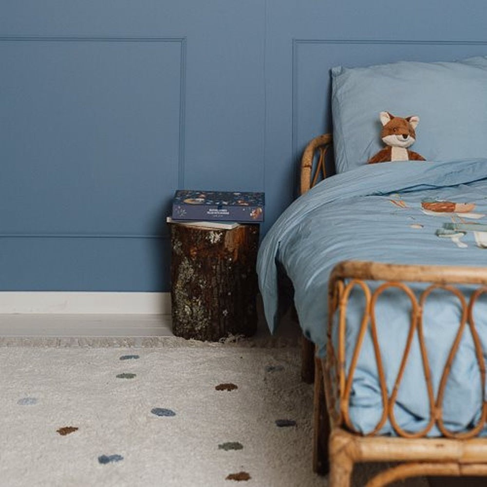 Little Dutch Vloerkleed Kinderkamer 120x170cm - Stippen Blauw