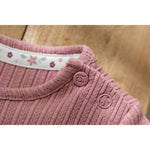 Little Dutch T-shirt Lange Mouwen Uit Biokatoen - Flower/Rouge