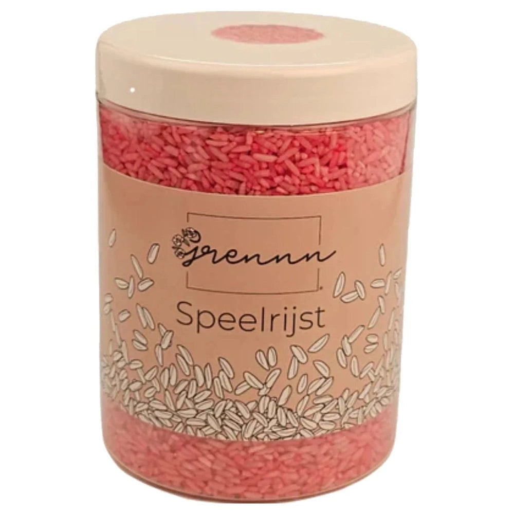 Grennn speelrijst roze 750 gram