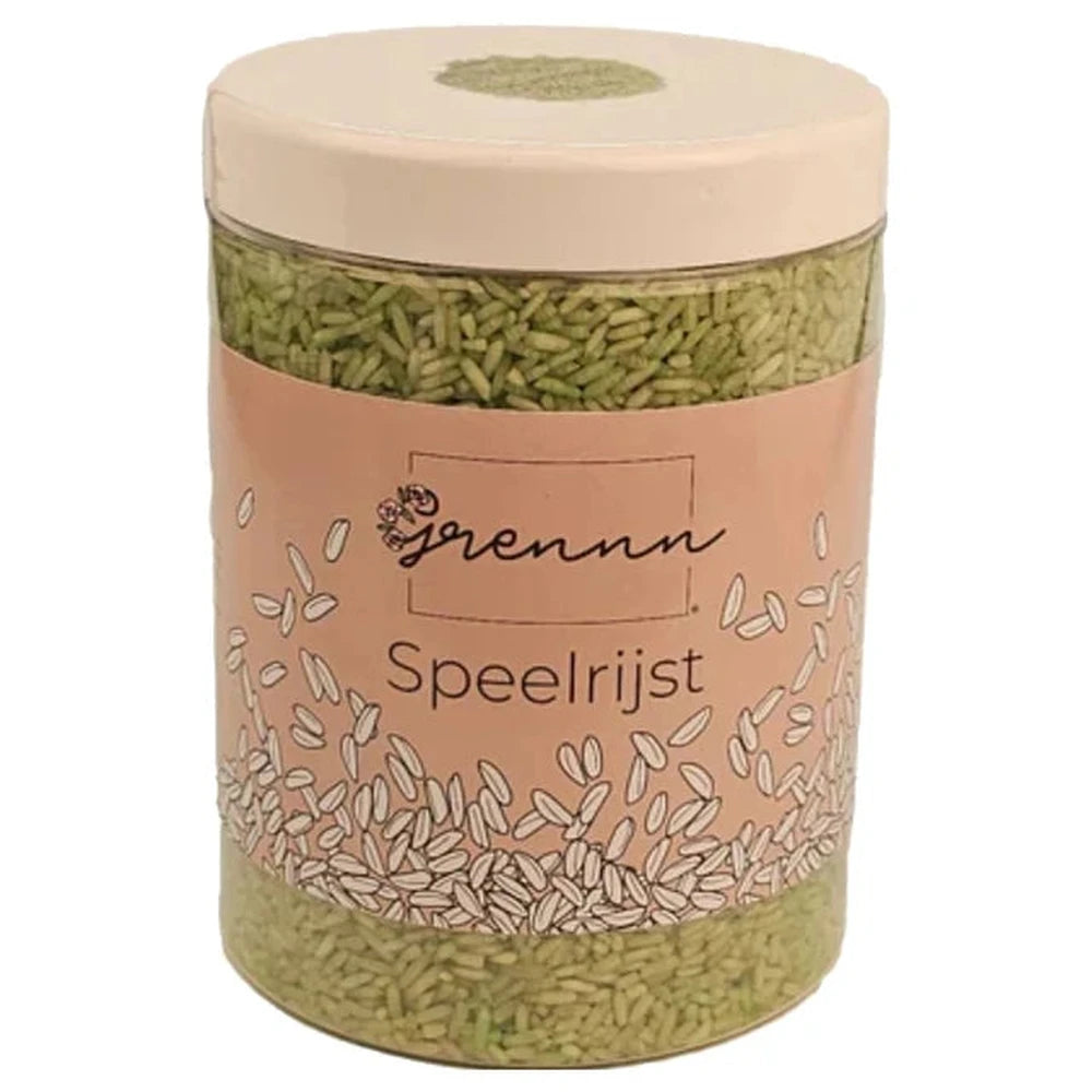 Grennn speelrijst licht groen 750 grm