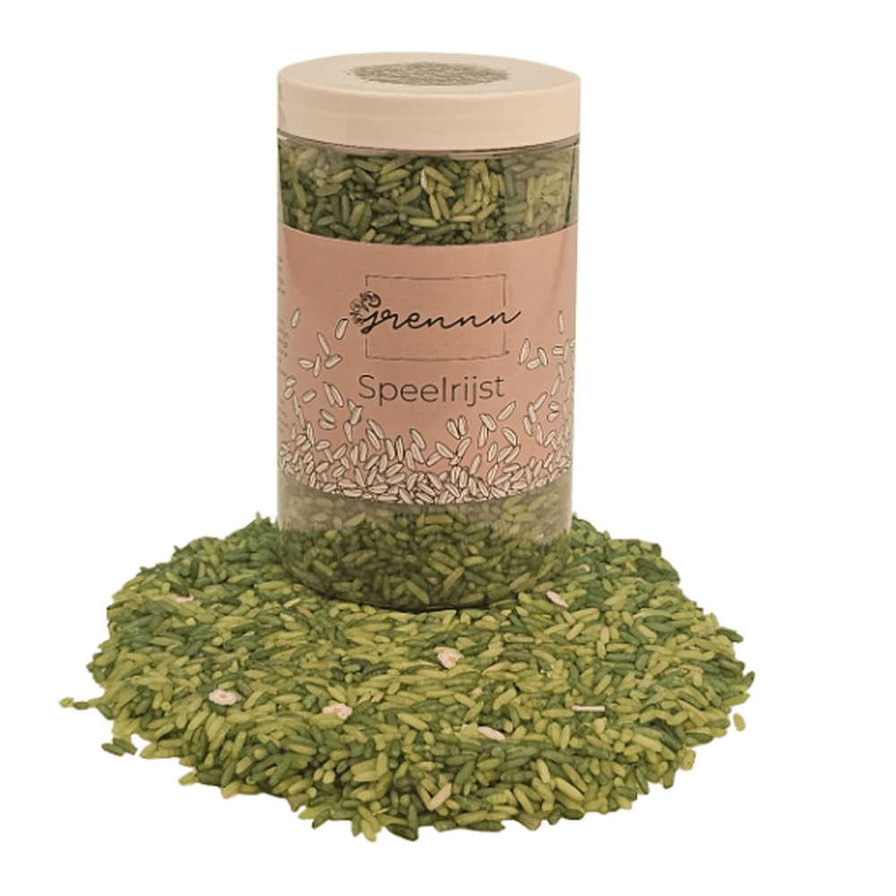 Grennn speelrijst white flower mix 750 gram