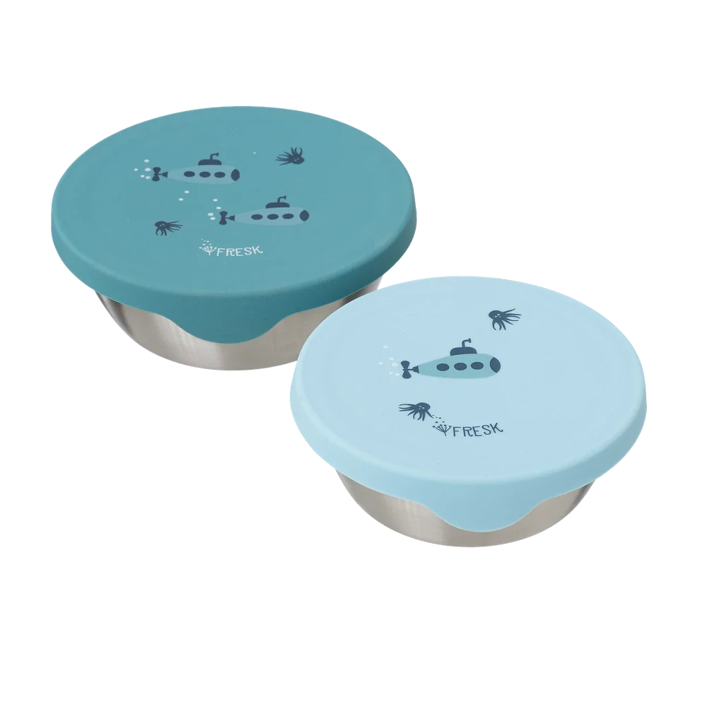 Fresk Boîte à goûter inox 2 pcs - Sous-marin