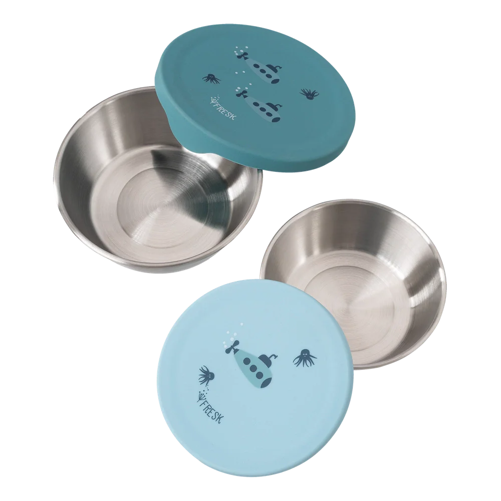 Fresk Boîte à goûter inox 2 pcs - Sous-marin