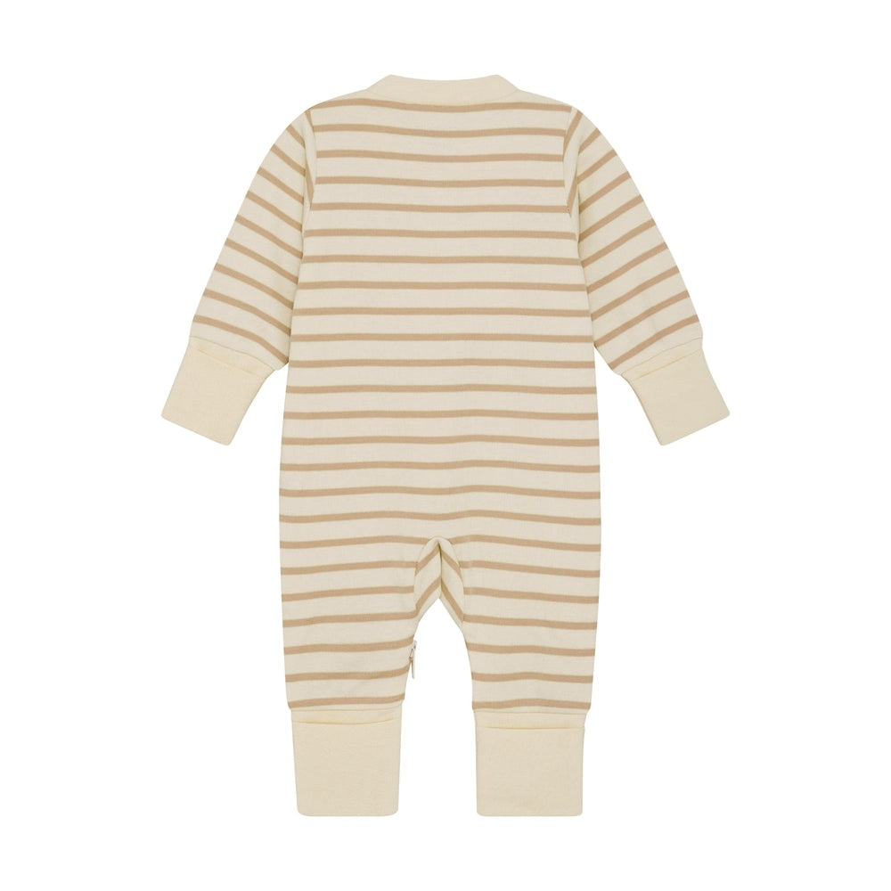 Fixoni Pyjama Met Rits Bruin - Sesame
