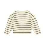 Huttelihut Gebreide Pullover met Strepen – Comfortabel Kindertruitje – Brown