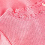 Huttelihut Geribd T-shirt met Korte Mouwen – Zacht & Rekbaar – Pink