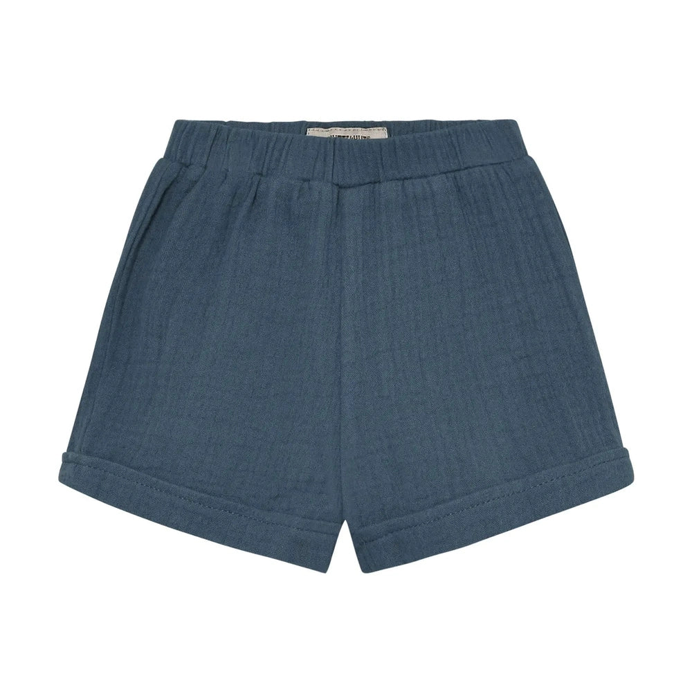 Huttelihut Muslin Shorts – Luchtige Katoenen Short – Dark Navy