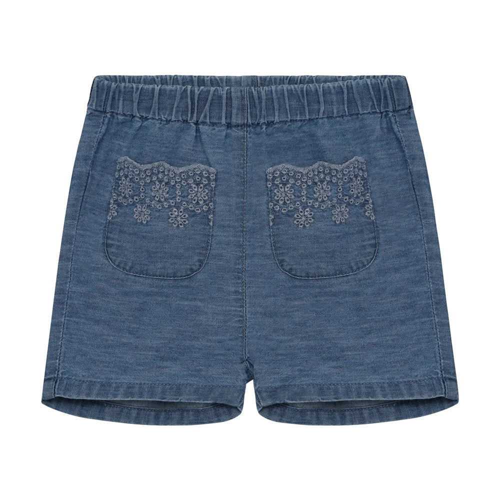Minymo Shorts Chambray Faded Denim