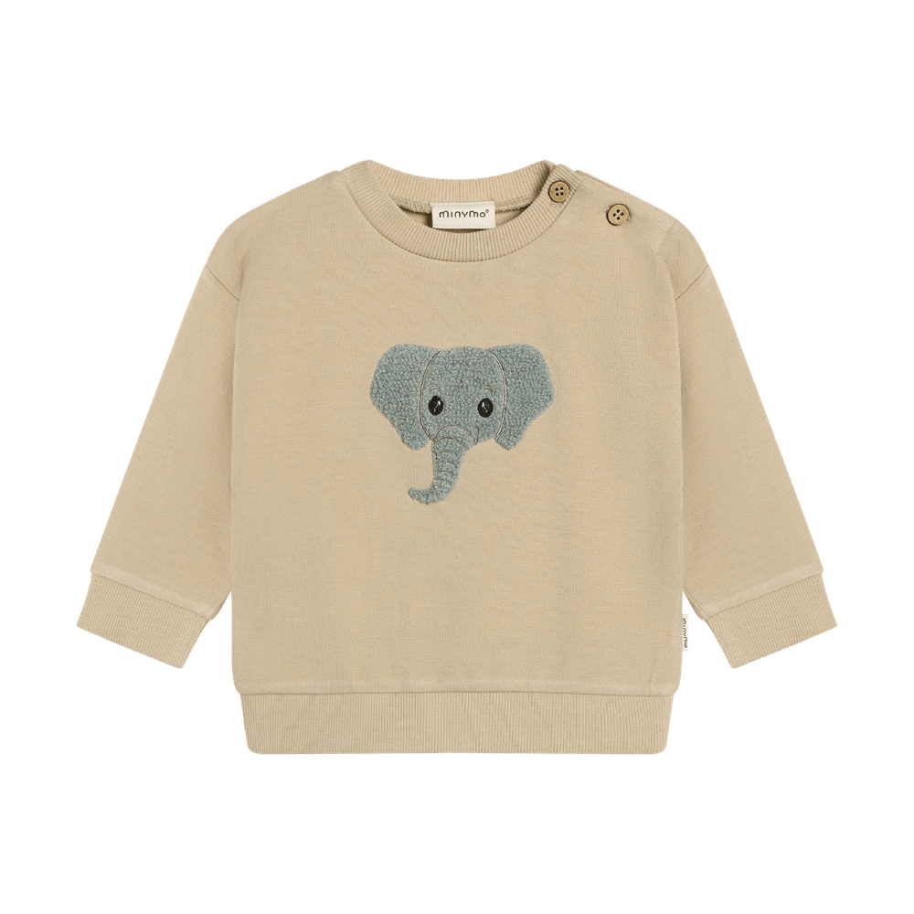 Minymo Sweatshirt Lange Mouw White Pepper