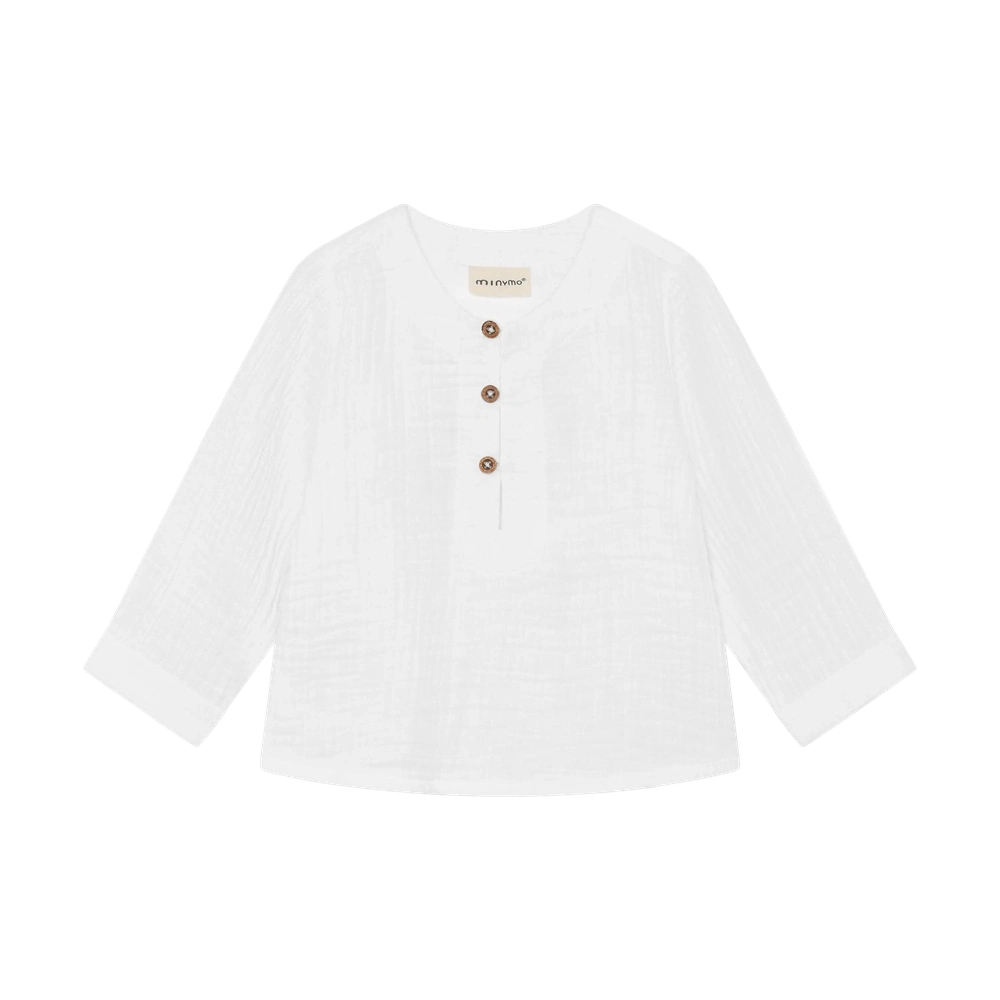 Minymo Hemd Lange Mouw Bright White