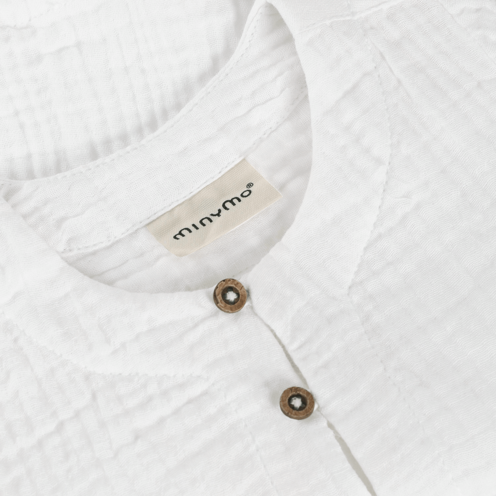 Minymo Hemd Lange Mouw Bright White