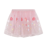 Minymo Rok Mesh Met Borduursel Raindrops on Roses