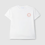 Laranjinha Katoenen T-Shirt Voor Kinderen "Nautic Club" - Off-White