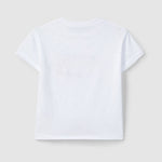 Laranjinha Katoenen Basic T-Shirt Voor Baby's - White