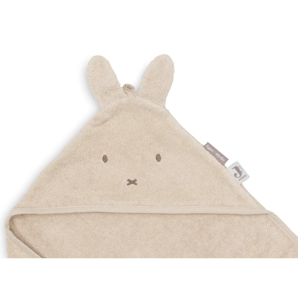 Jollein Badcape Badstof 75x75cm Miffy Warm Sand