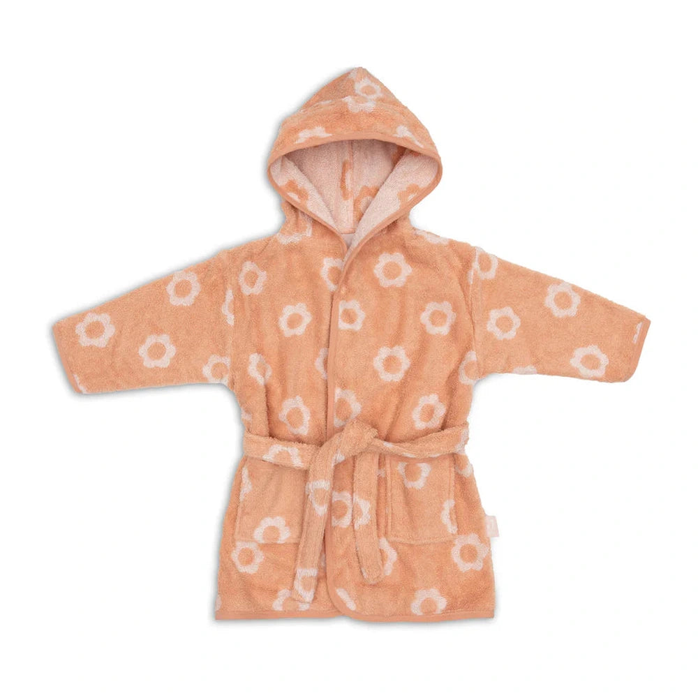 Jollein Badjas Badstof 1-2 jaar Jacquard Flower