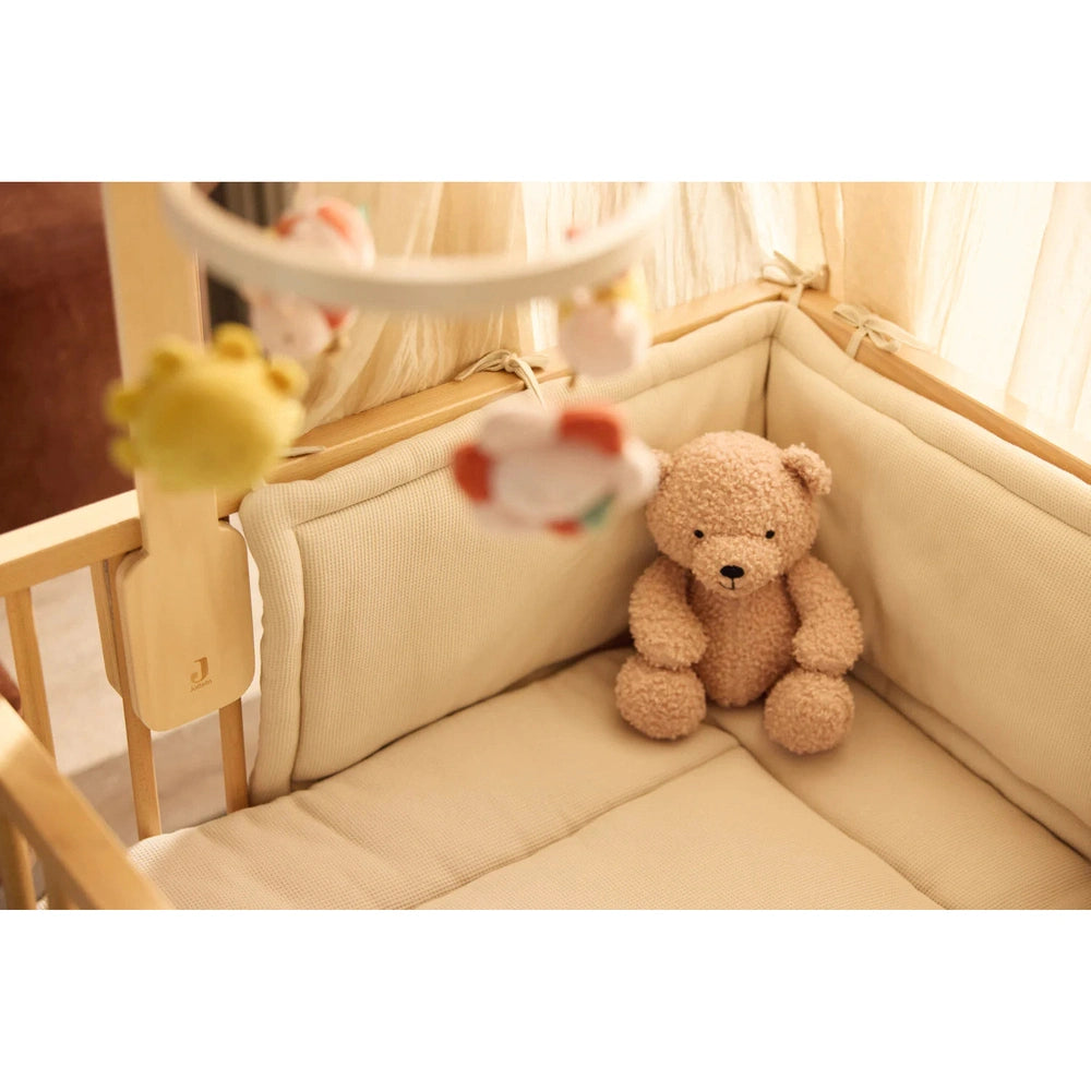 Jollein Boxbumper 180x30cm Little Waffle Sand