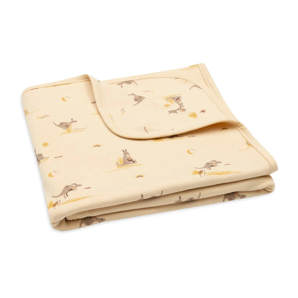 Couverture pour berceau Jollein en jersey 75x100 cm Kangaroots
