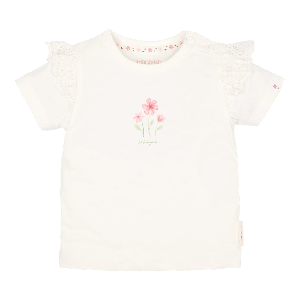 Little Dutch T-shirt Met Korte Mouw - Off White