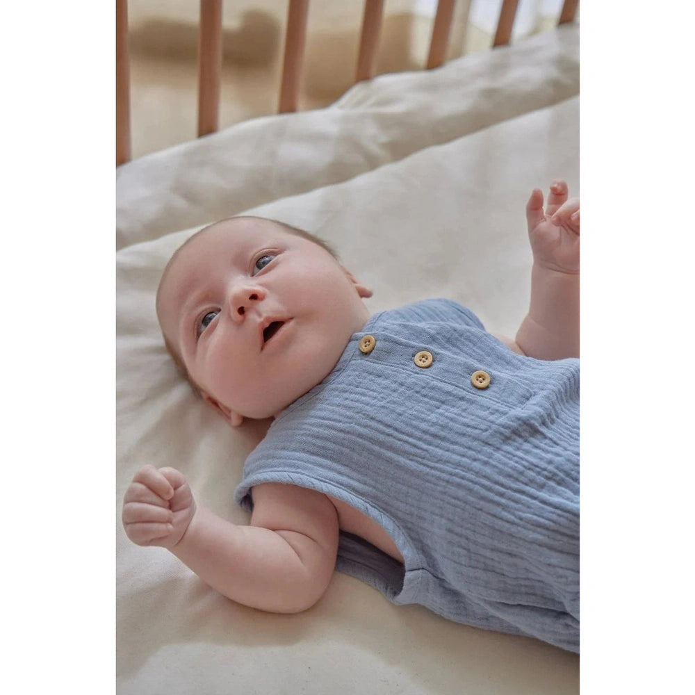 Little Dutch Romper Mouwloos Blauw Stone Blue