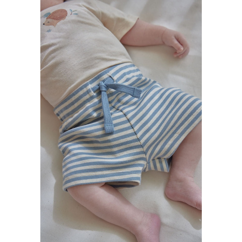 Little Dutch Korte Broek Blauw Stone Blue stripe