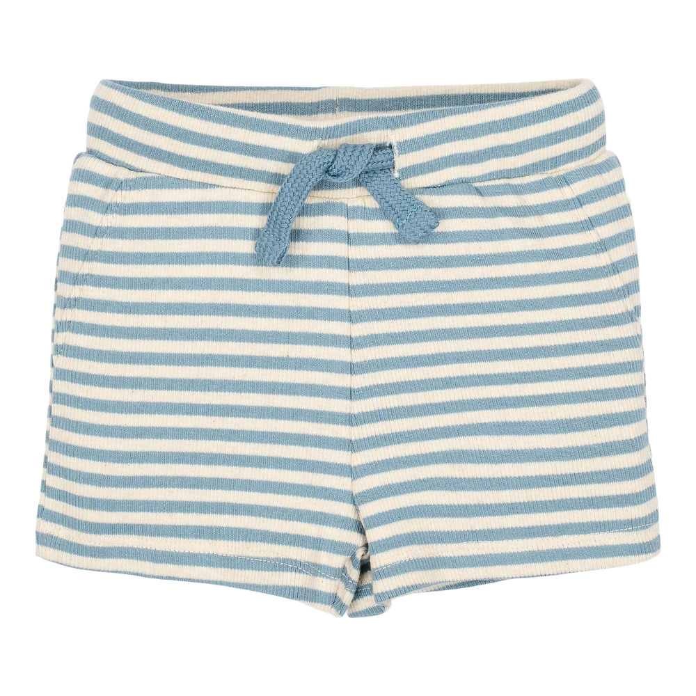Little Dutch Korte Broek Blauw Stone Blue stripe