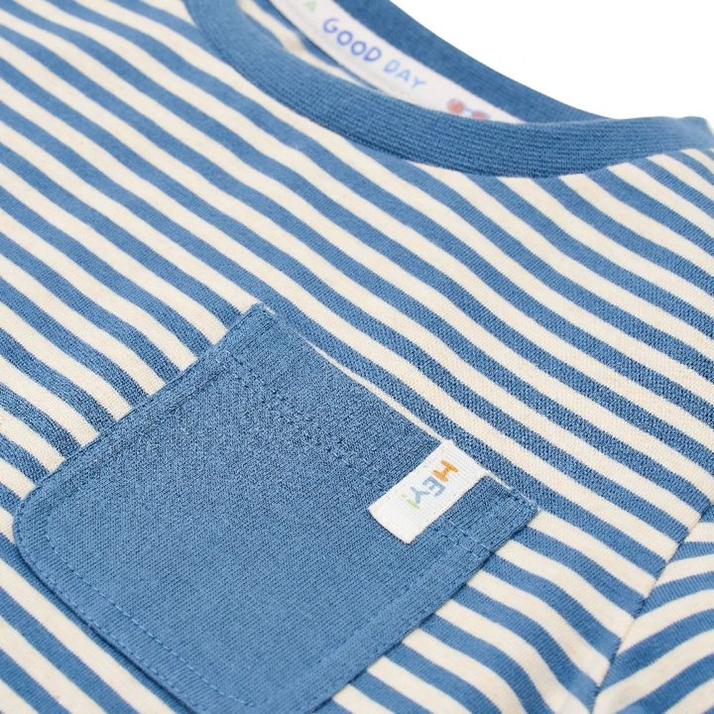 Little Dutch T-shirt korte mouw Indigo Sand Stripe