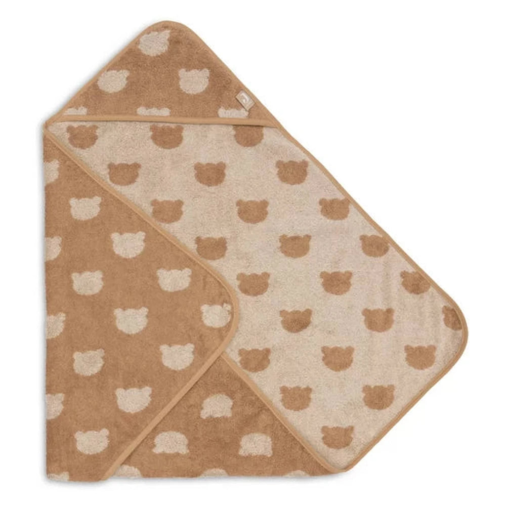 Jollein Badcape Badstof 75x75cm Jacquard Teddy Bear