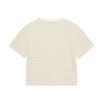 Huttelihut Gestreept T-shirt met Korte Mouwen – Zacht & Ademend – Sand