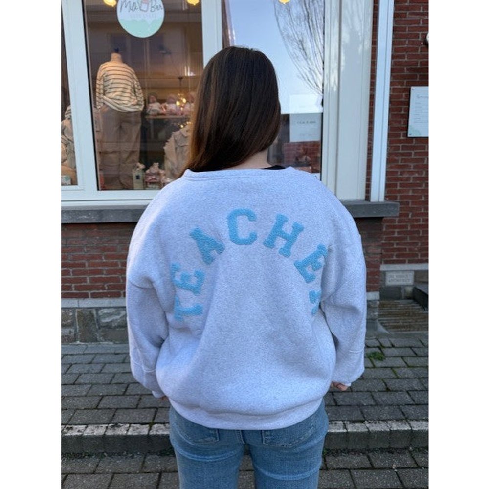 Grijze Sweater met tekst voor volwassene | onesize