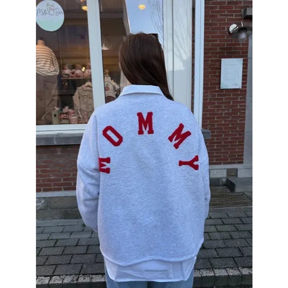 Grijze Sweater met tekst voor volwassene | onesize